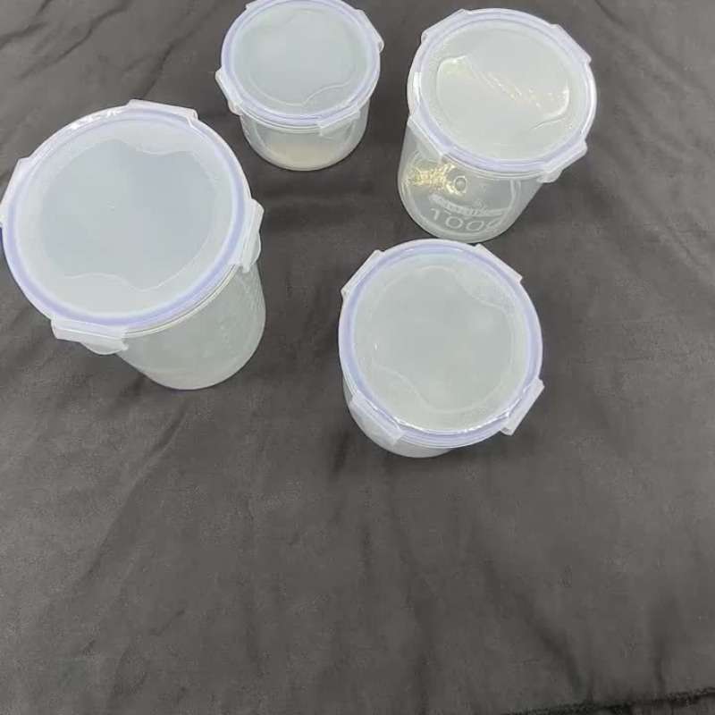 Sealed Jar Color 800Ml Transparent Quantity3Pcs