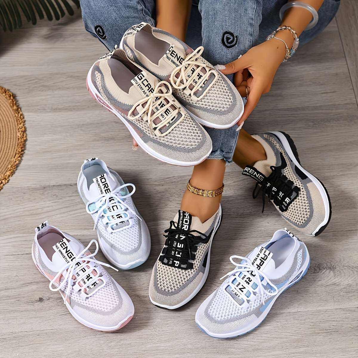Women S Sneakers Color Blue Sizeuk 4.5