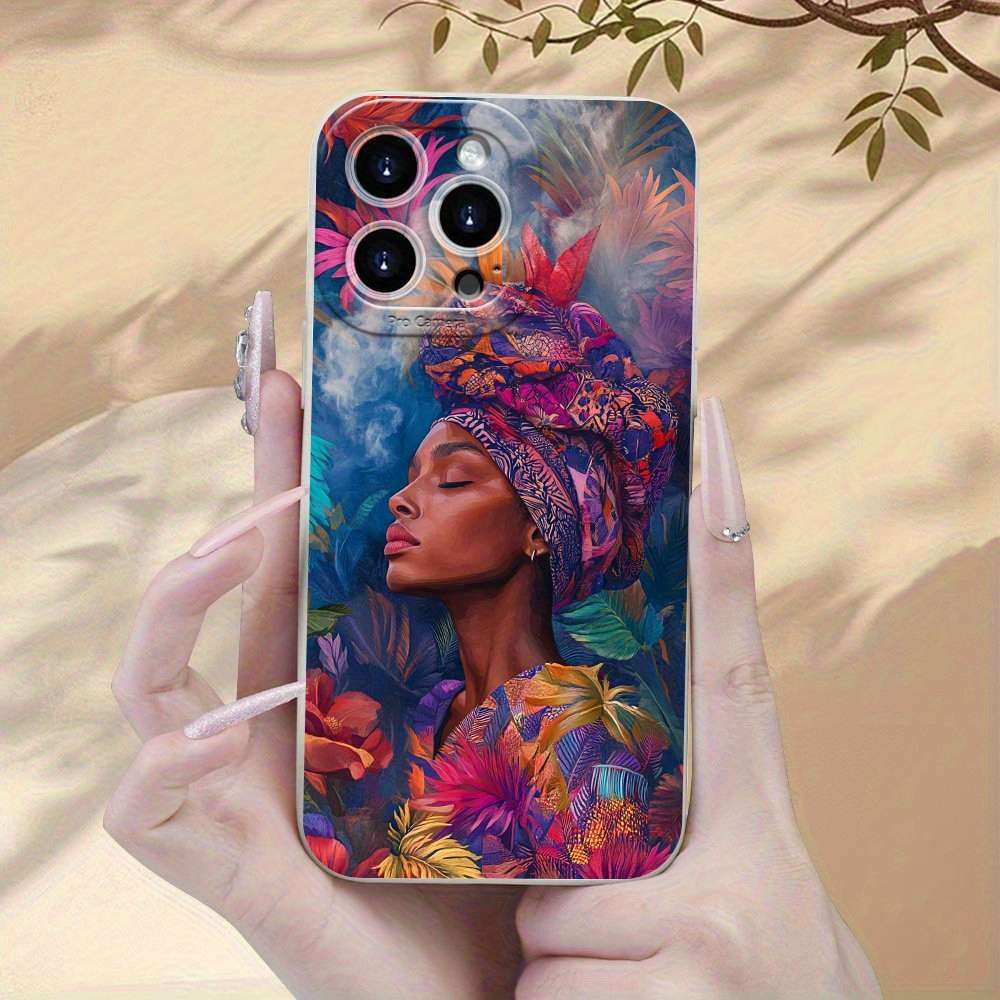 1Pc White For iPhone 16 Plus African Reverie Various Phone Case