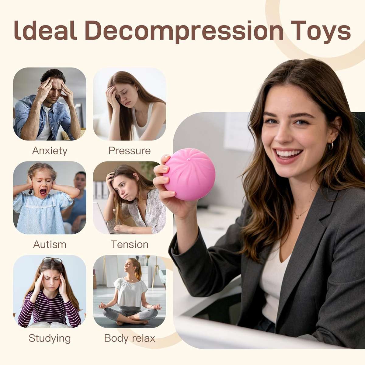 Squeezable Toys Color Random