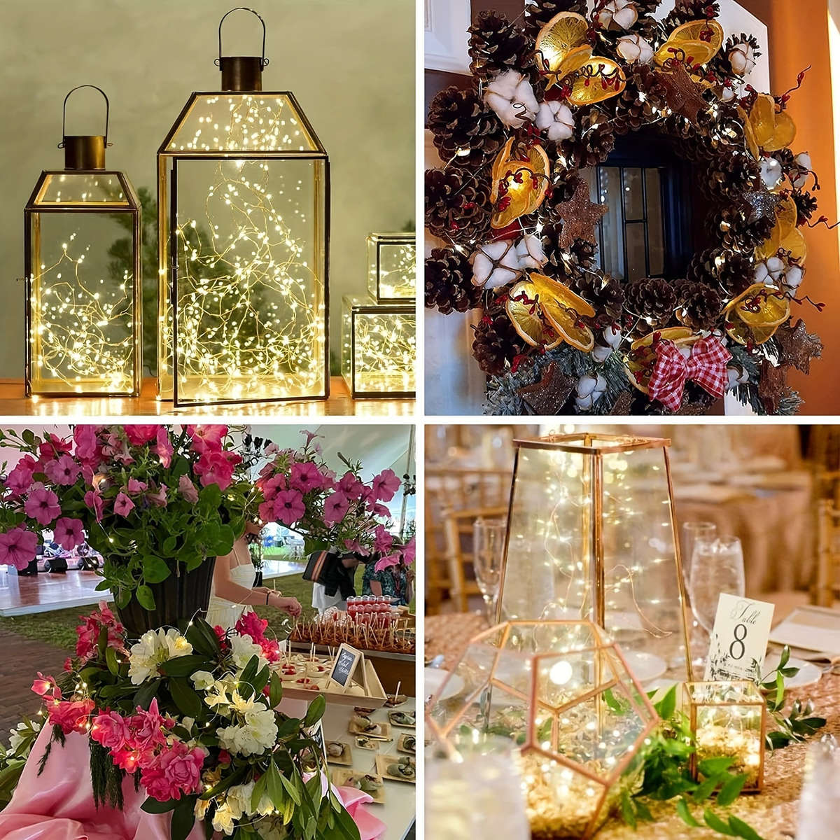 Christmas Lights Warm White Size 30Pcs 1Meter