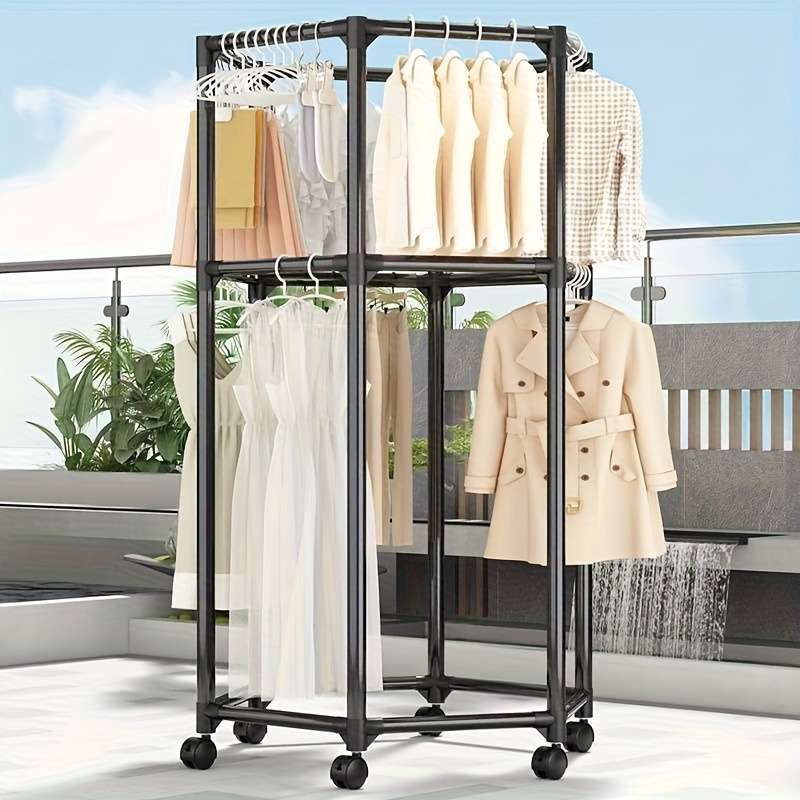Clothes Rack 2Layer White B3