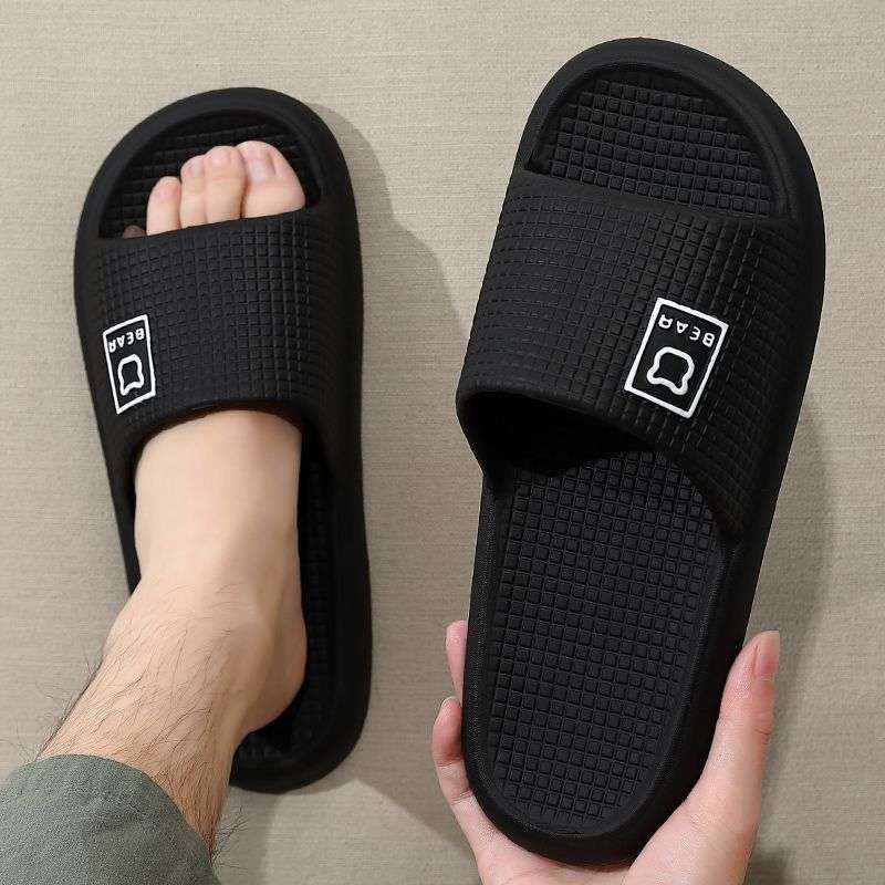Men Slippers Summer Style Grey Size Uk 7.5