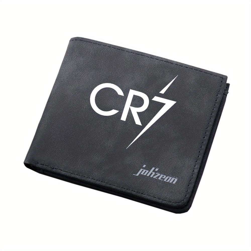 Cr7 Pattern Large Capacity Wallet Lightning Print Portable Card Holder Sports Style Artistic