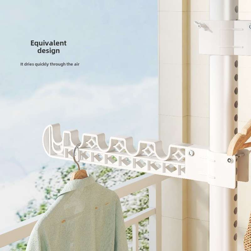 Clothes Rack White Clothes Drying Rack 6 Wings