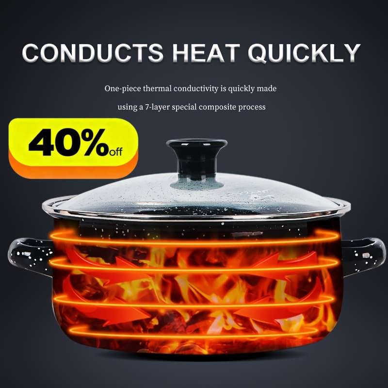 10-Piece Thickened Enamel Cookware Set