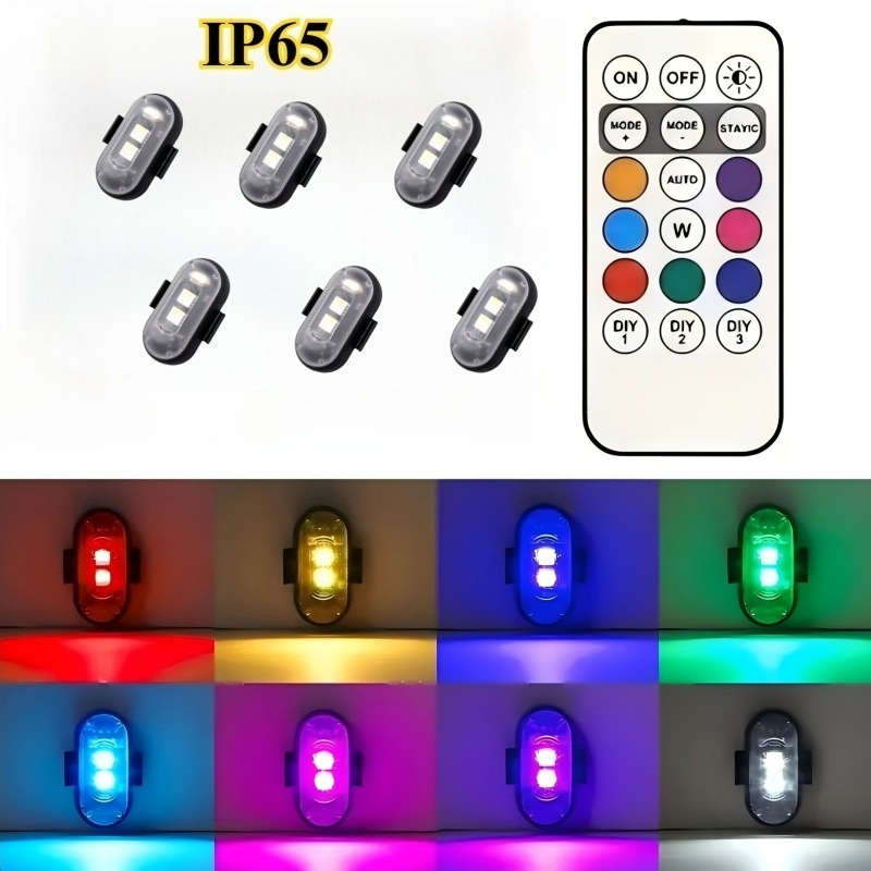 Car Lights Color 2 Lights 1 Remote Control