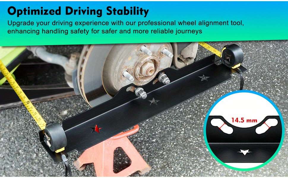2-Piece High-Quality Iron Wheel Alignment Tool Board