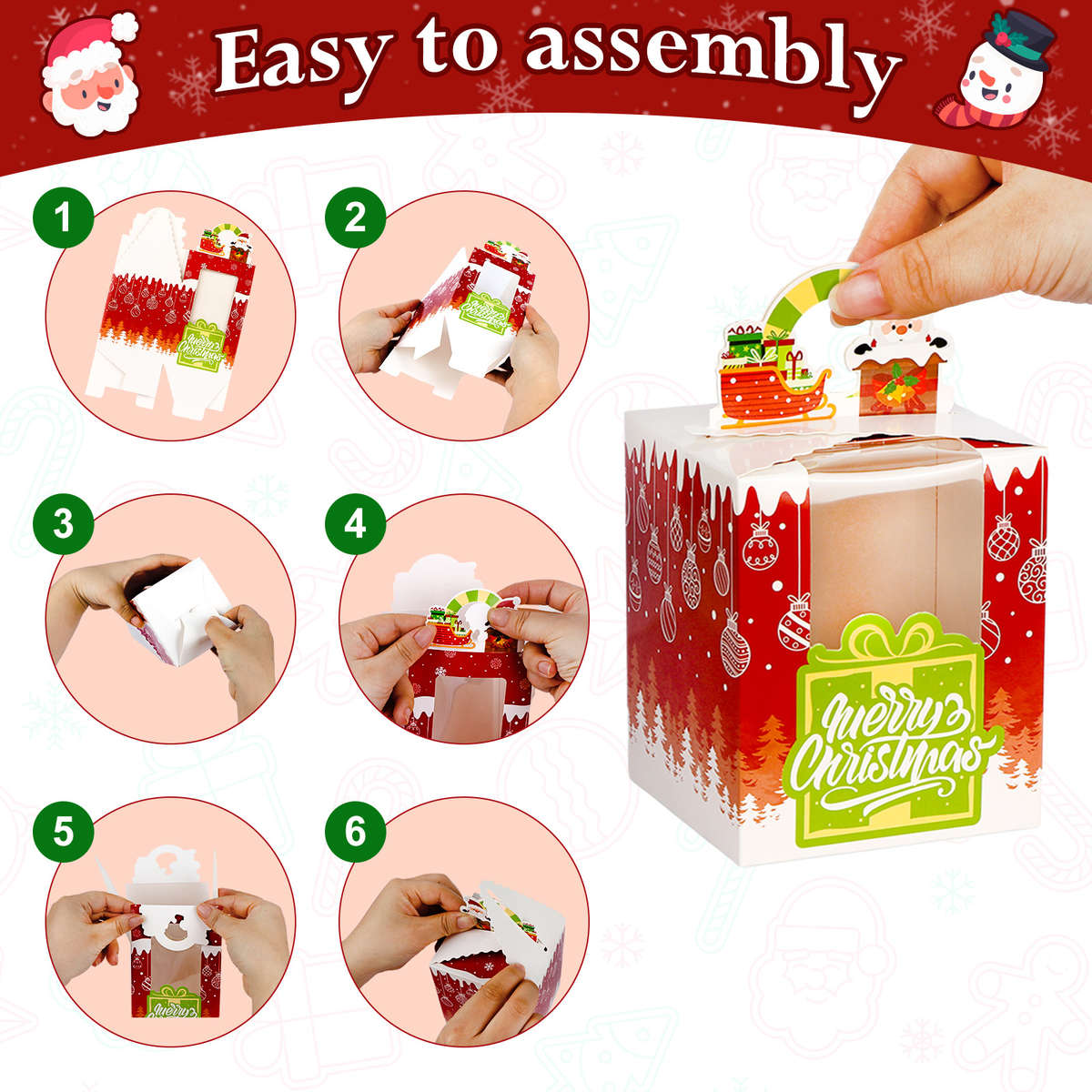 Christmas Gift Boxes Quantity 4Pcs Set