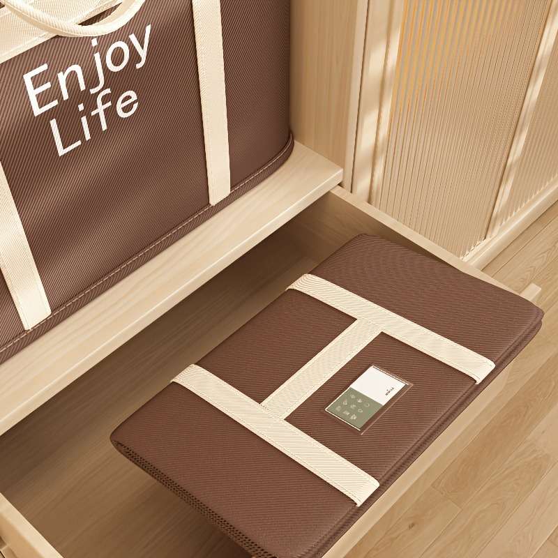 2Pcs Multifunctional Foldable Moving Bag Storage Brown 2 Pcs Size L Xl
