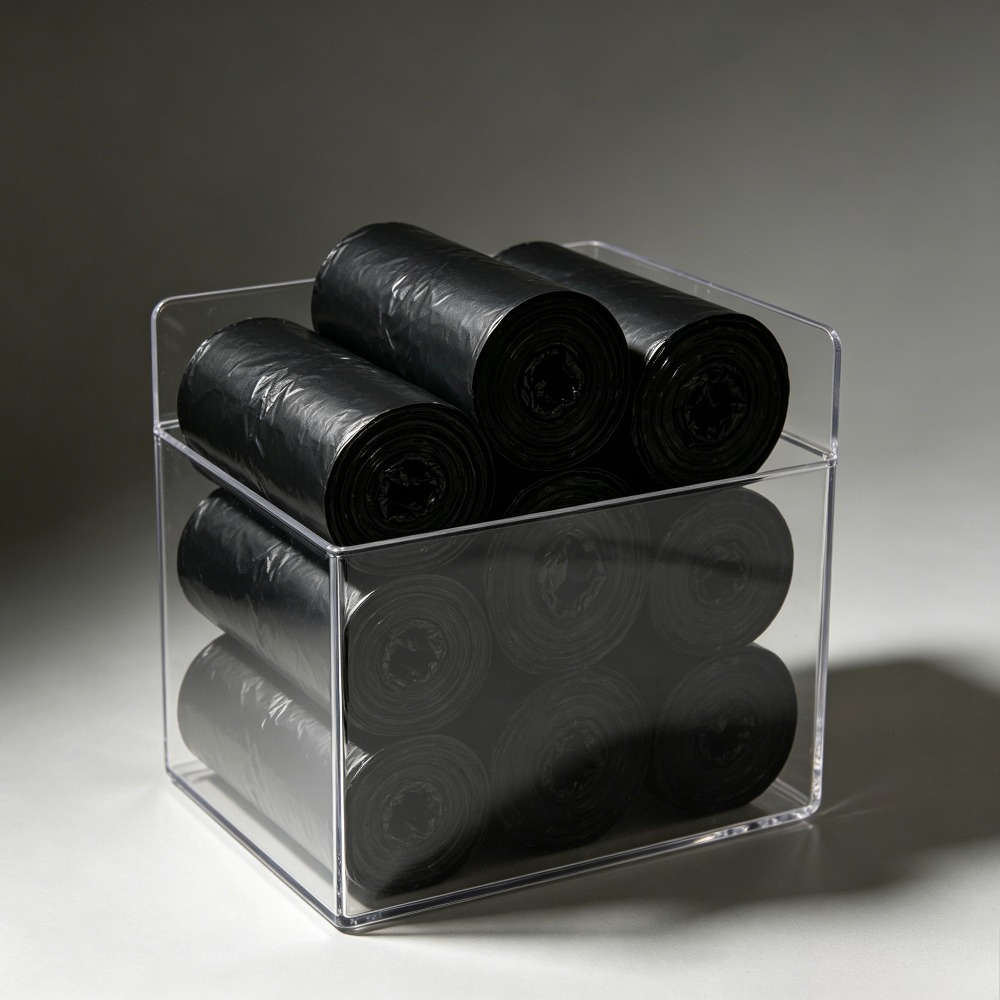 Trash Bag5 Rolls100 Pieces Black
