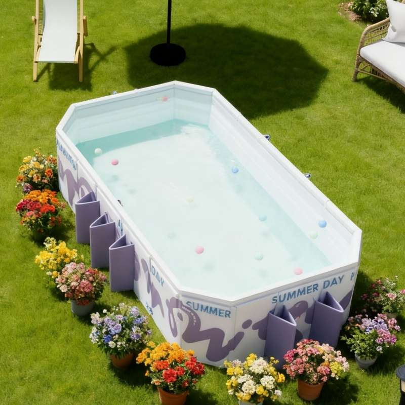 Swimming Pool Model 219.98*135*50Cm Senoxy Green 001  10 Ocean Balls