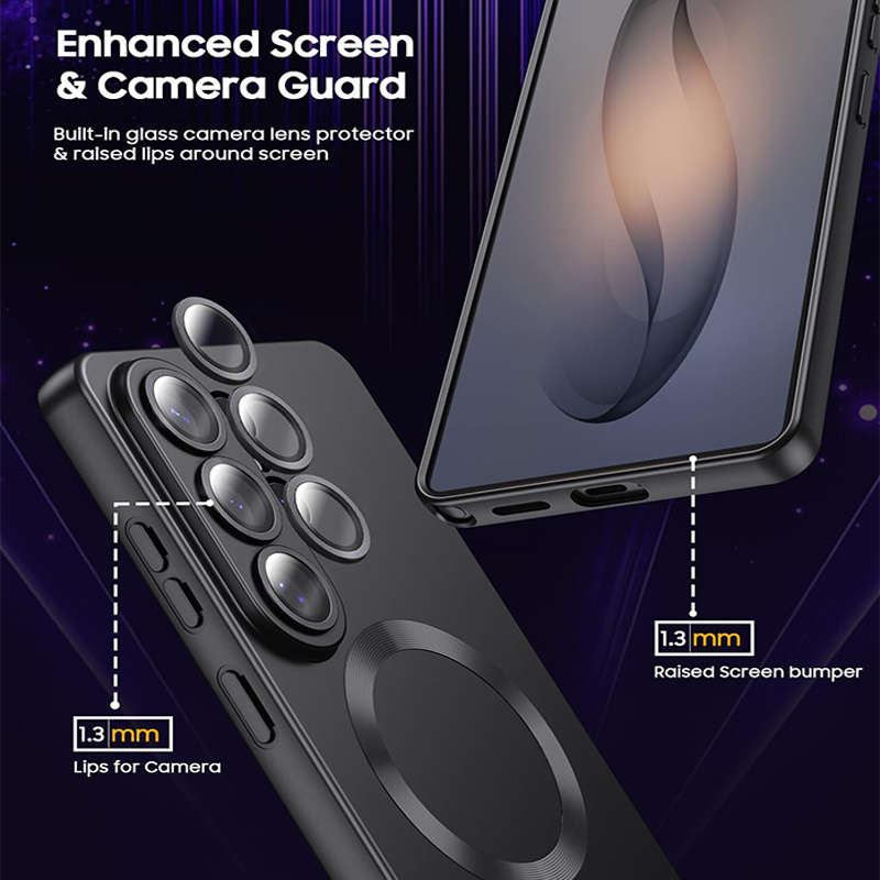 Phone Case Black Compatible Model Galaxy S22 5G