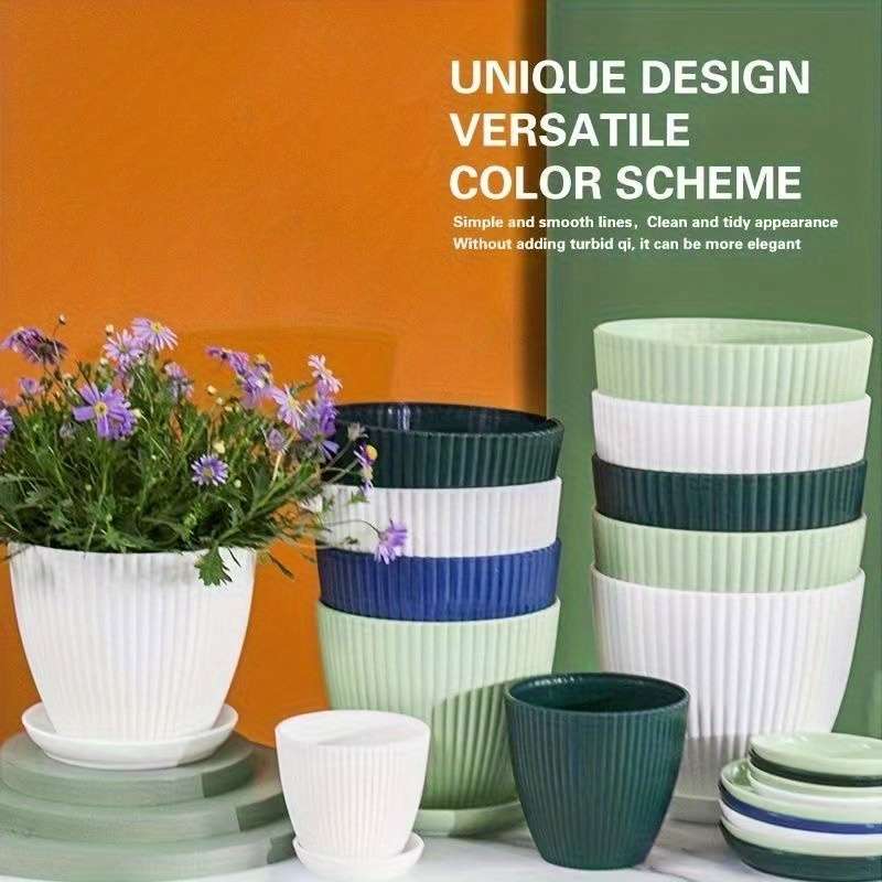 Flowerpot Color White 2Pc