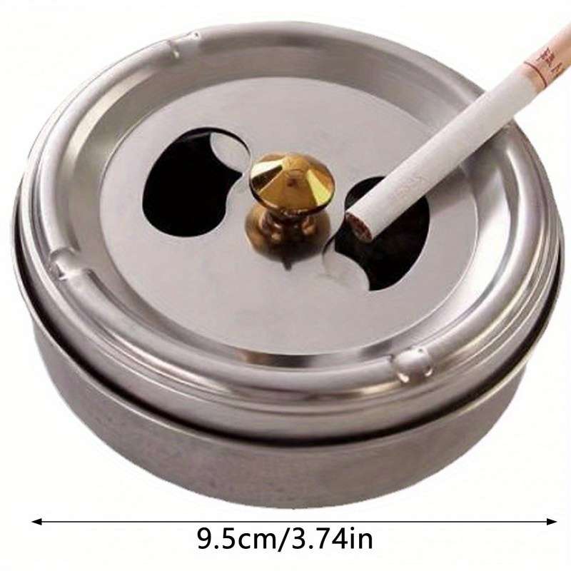 Stainless Steelwindproof Stainless Steel Windproof Ashtray Heatproof Impact