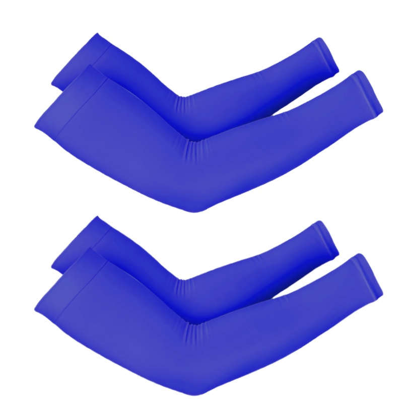 Sunscreen Sleeves Color Orange Quantity 2 Pairs