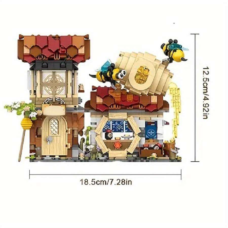 3D Building Model Puzzle Set Style Honeybee House
