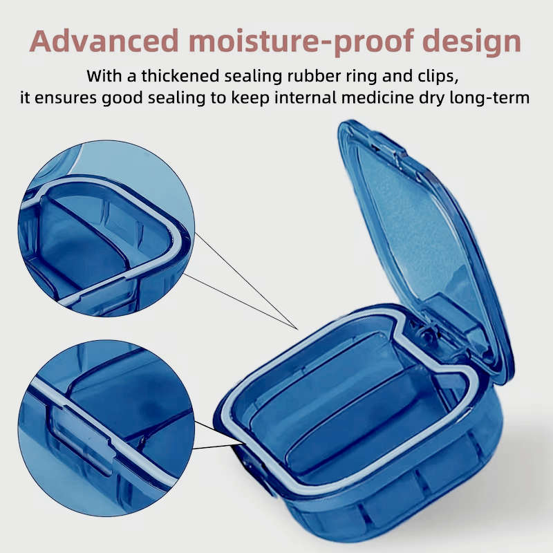 Antibacterial Box 1Pc Blue Medicine Box