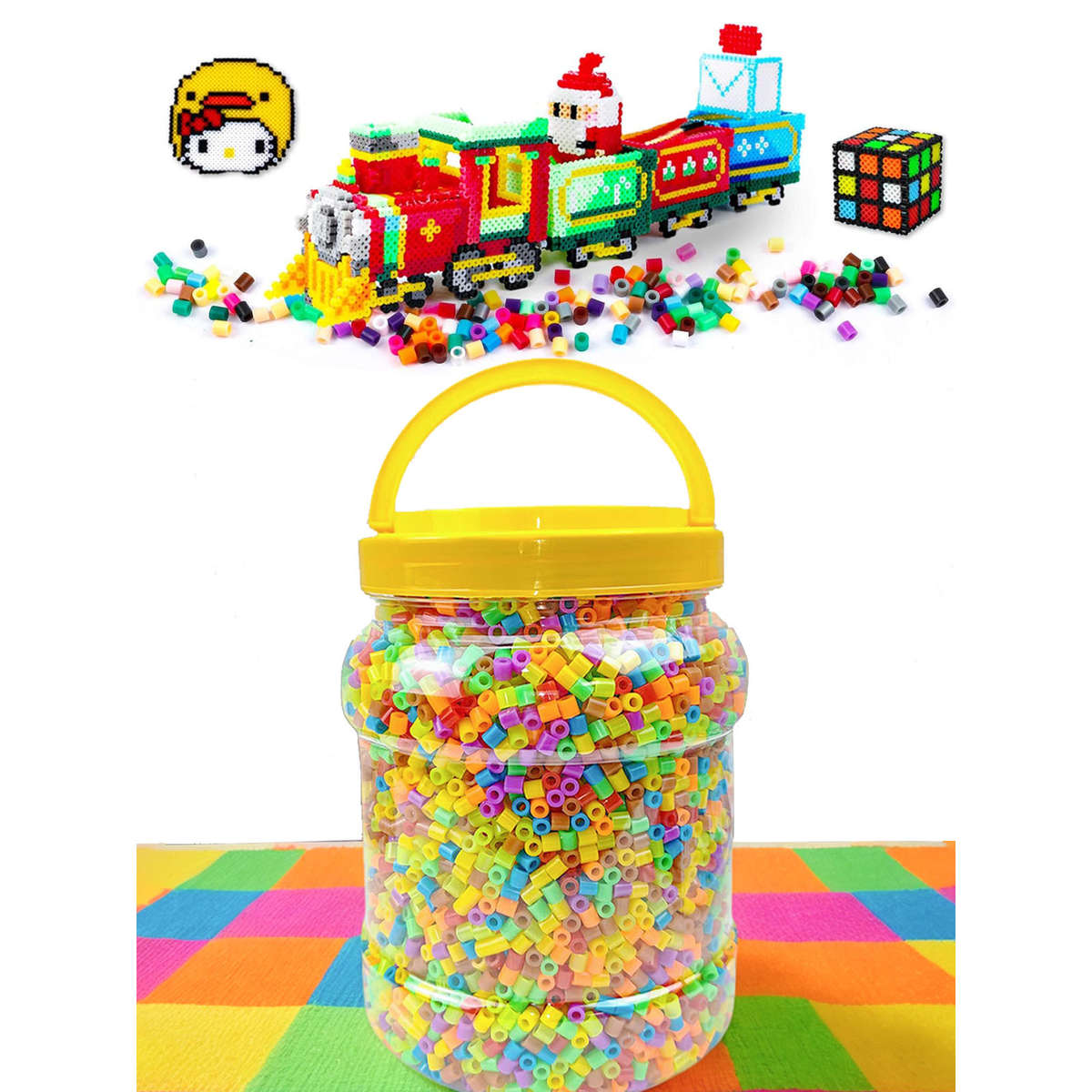 Perler Bead Set Colorful Rainbow Series