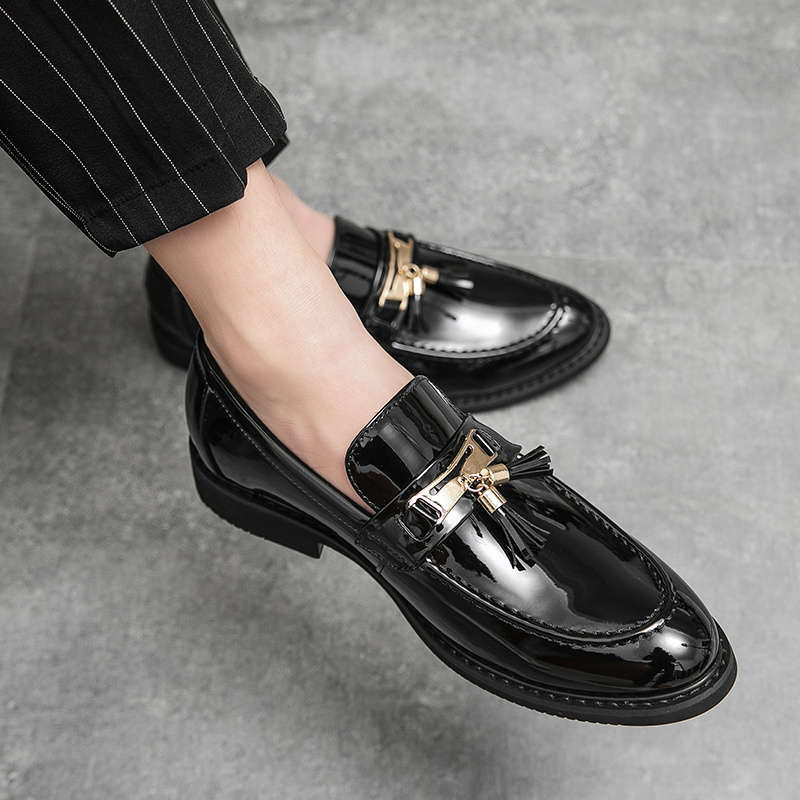 Mens Leather Shoes Color Black Sizeuk 10.5