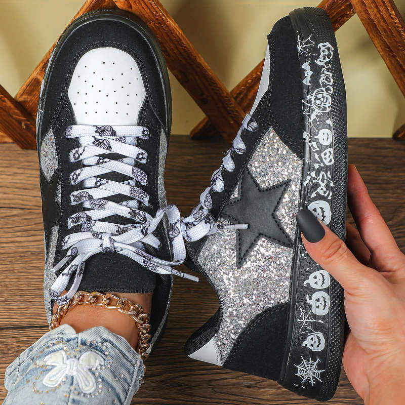 Women S Sneakers Color Black And White Bottom With Black And White Sizeuk 9