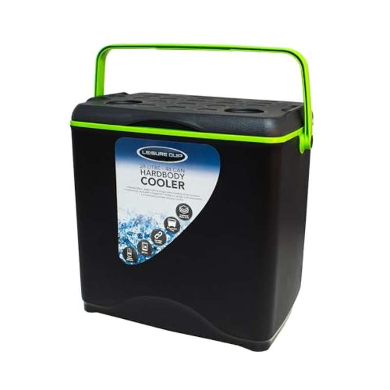 28 Liter Hardbody Cooler Box Handle Black Green Non Woven Fabric Cupro Material