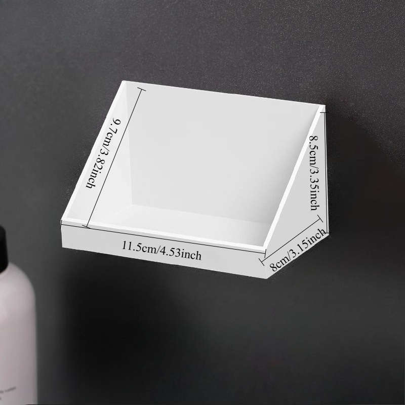 Bathroom Storage Rack Color White Model 1 Pack With Back Adhesive