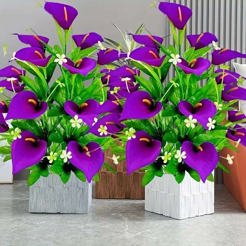 Simulated Flower Color Purple Quantity2Pcs
