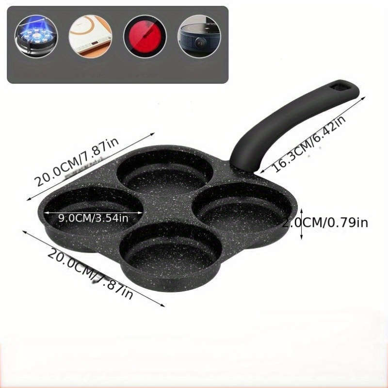 Frying Pan Material 4Slot Curvedhandle Waffle Maker
