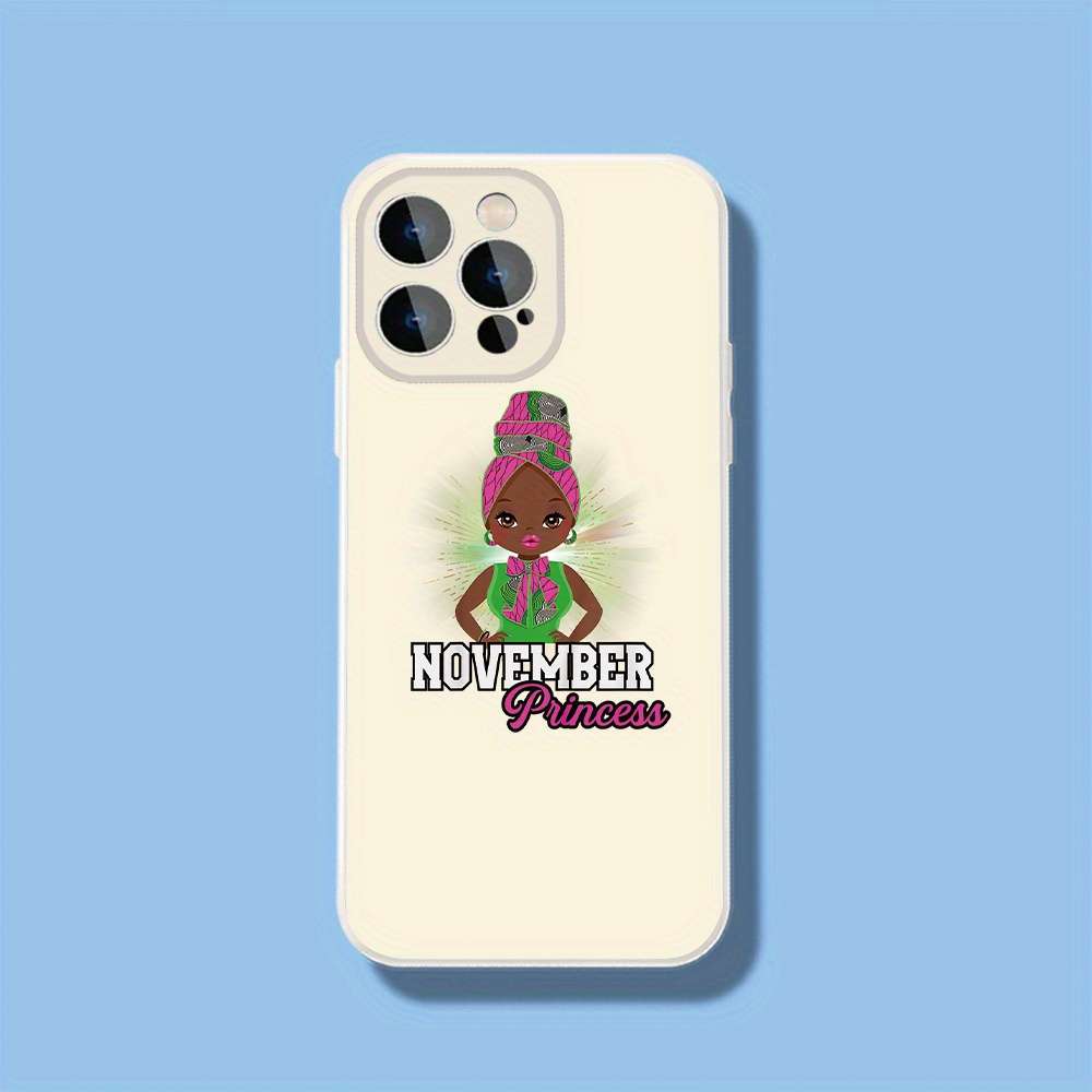 1Pc Black For iPhone 13 The November Princess Phone Case