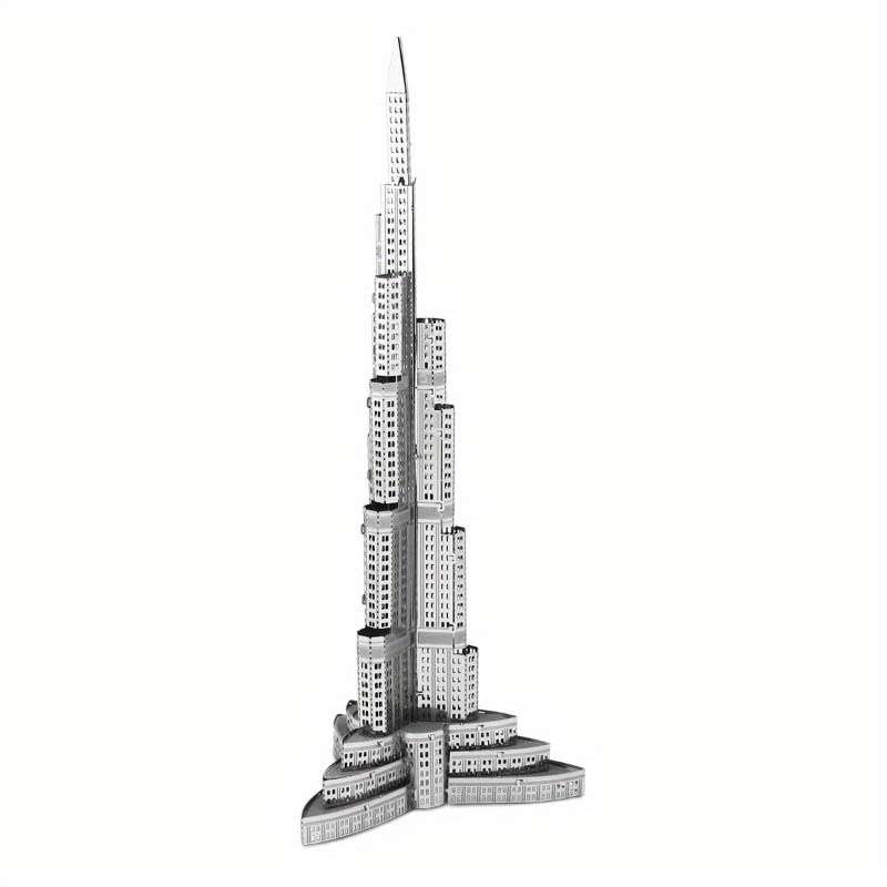 Building Toy Architectural Model Toy Set Color Silvery
