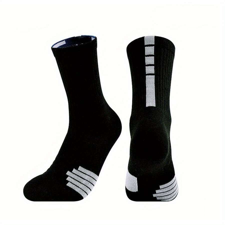 3 Pairs Random Colors One Size High Elastic Socks