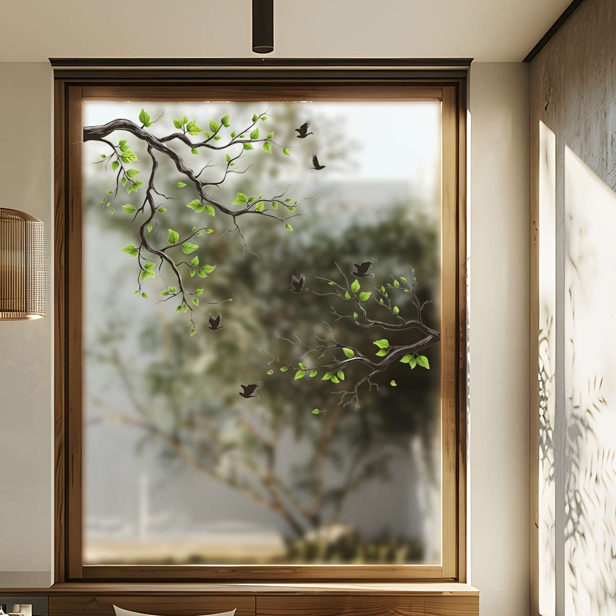 Window Stickers Items Bird On Branch Sticker