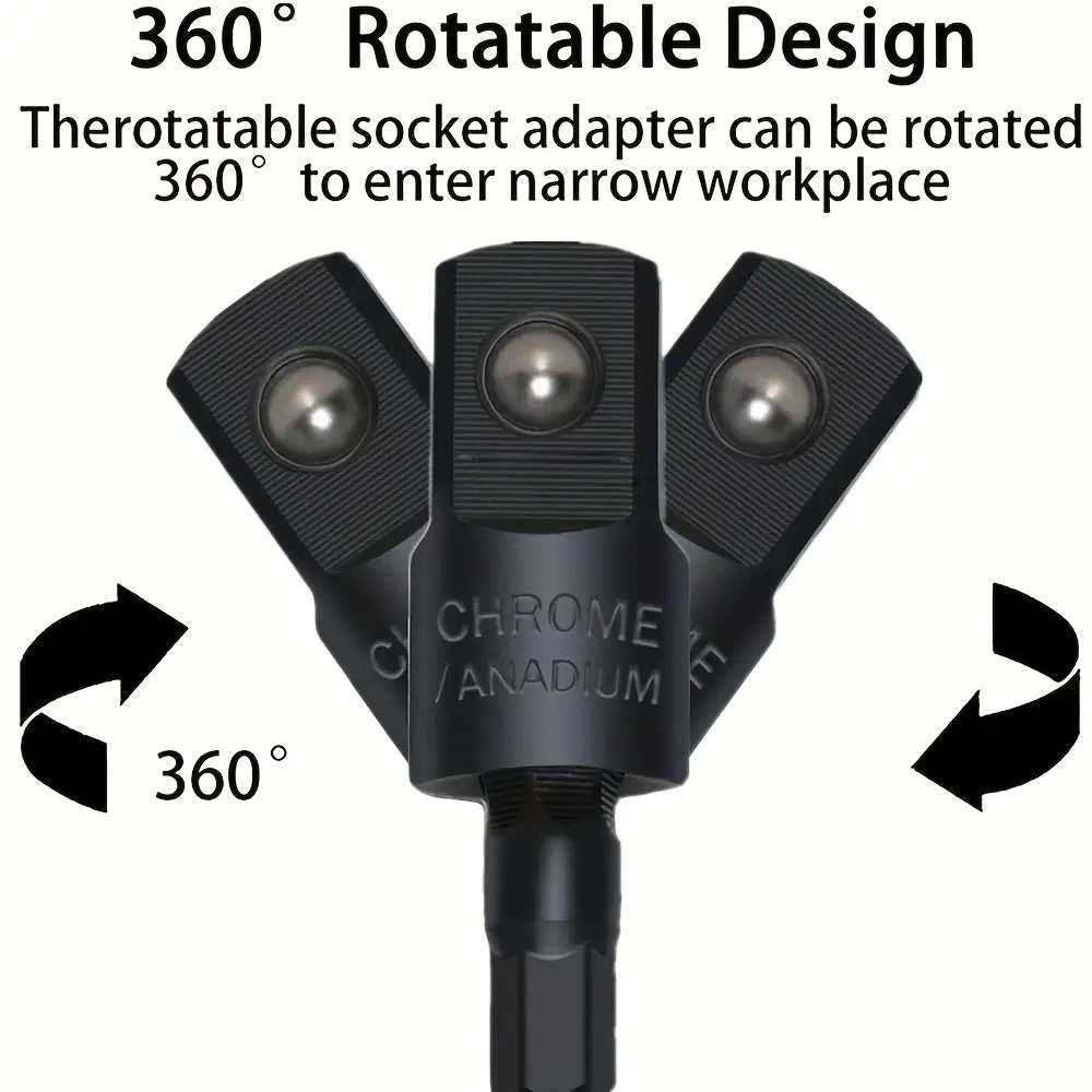 6Pcs Hexagonal Quick-Connect Adapter