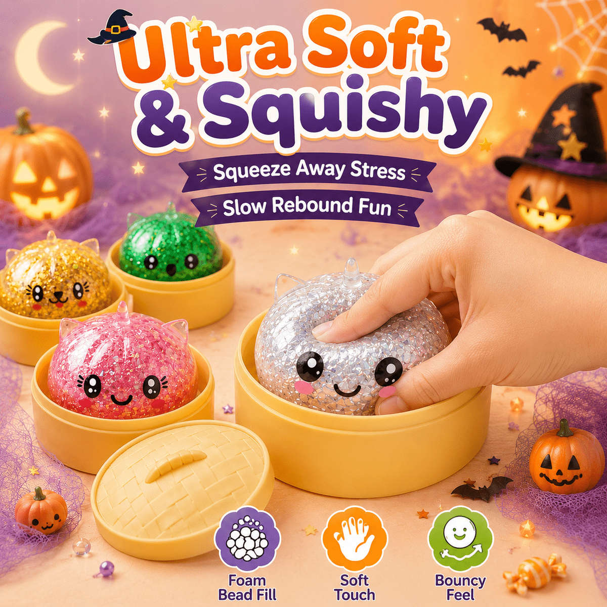 Squeezable Toys Color 2Pcs Set1 Soft Toy Steamer Kit