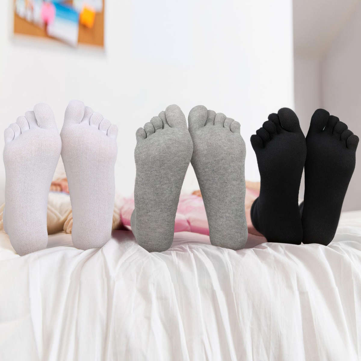 Women S Socks Color 2 White 1 Black