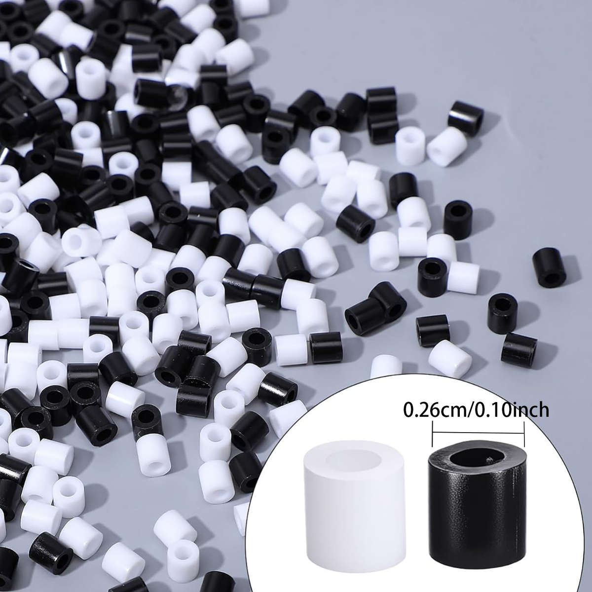 Perler Bead Set Black And White Color