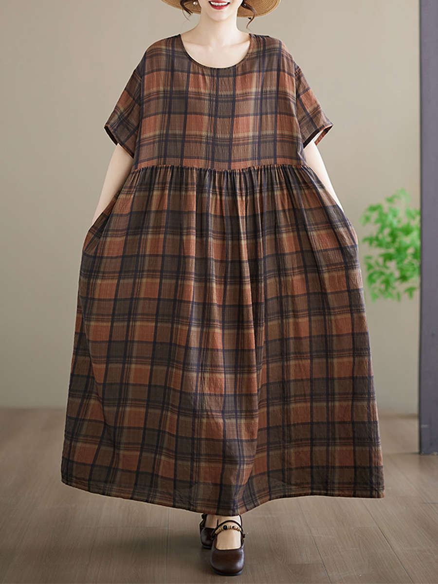 Women S Dress Color Coffee Brown Size Asian One Size