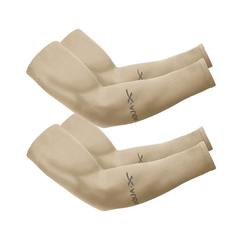 Sunscreen Sleeves Model 4Pcs Bestselling Cooling Arm Sleeves Wheat Color