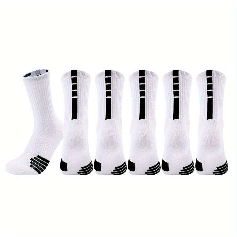 3 Pairs Random Colors One Size High Elastic Socks