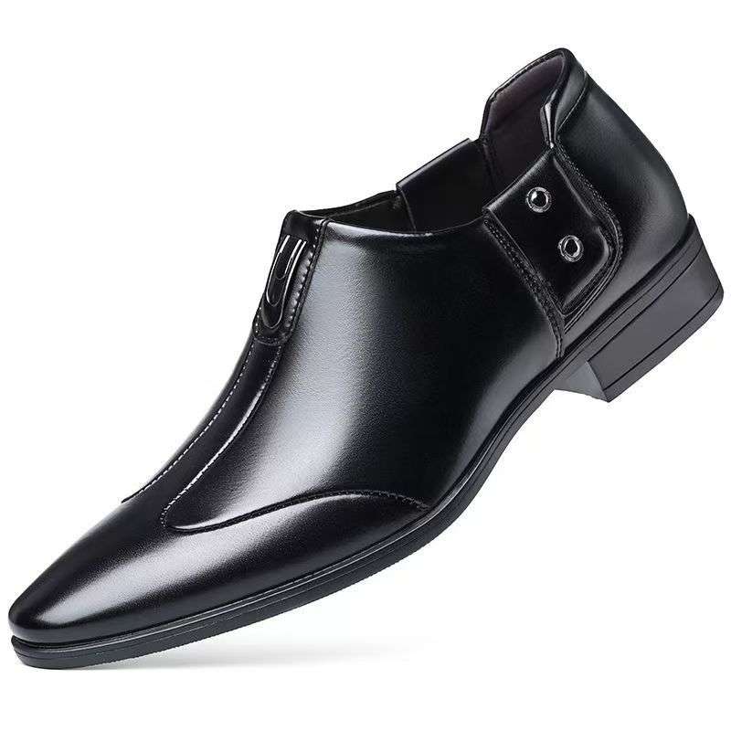 Mens Leather Shoes Color Black Sizeuk 7