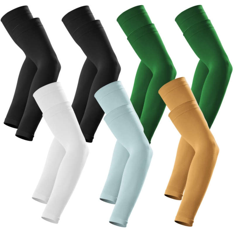 Sunscreen Sleeves Color 2 Black 2 Green White Sky Blue Orange