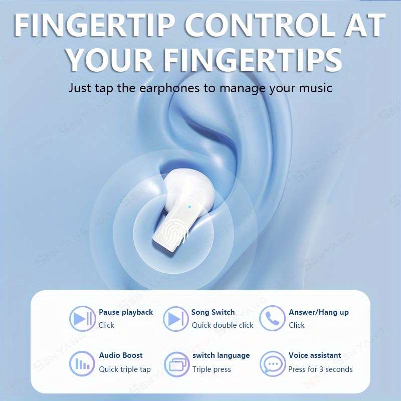 Rechargeable Wireless Earbuds Headphones Headset