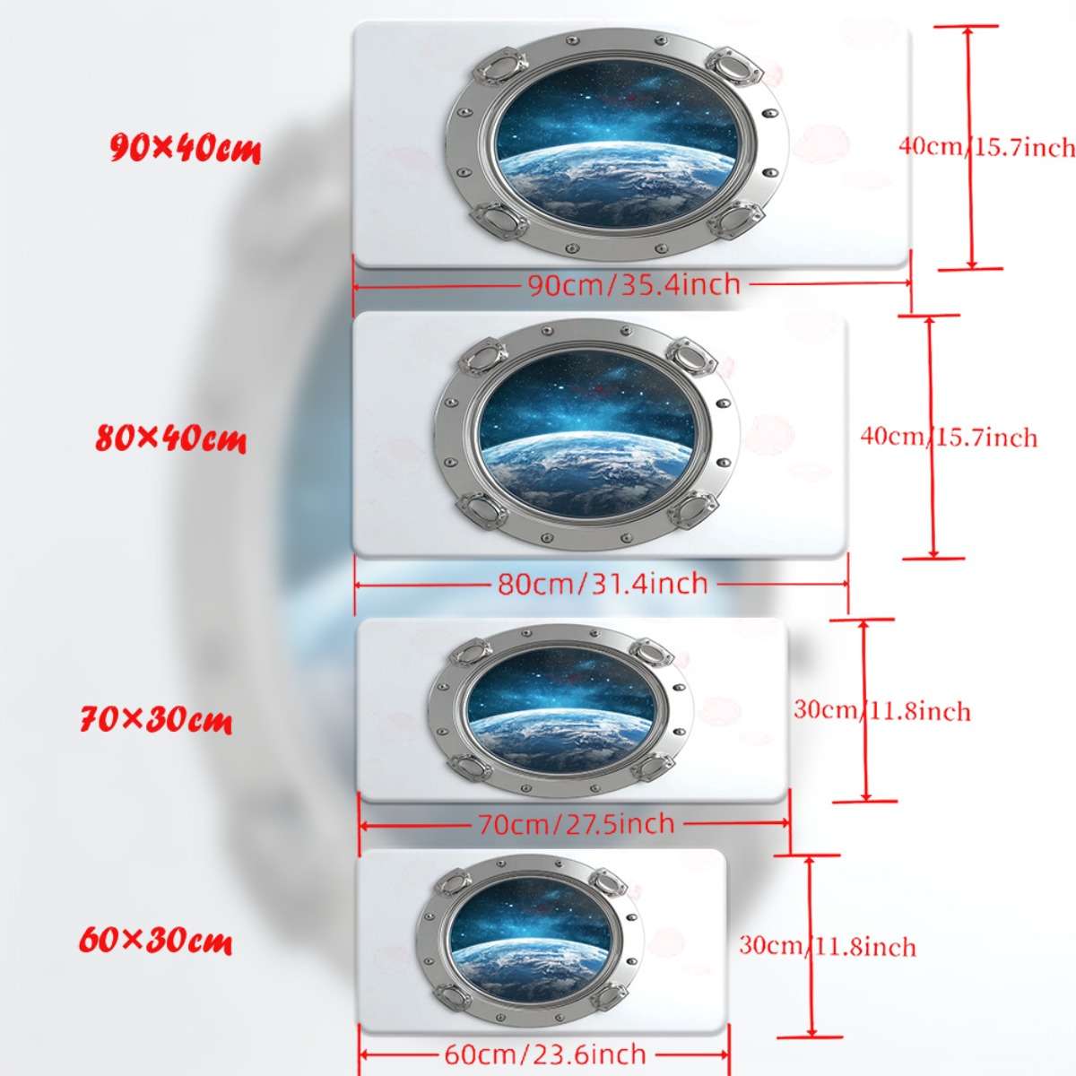 Mouse Pad Size 59.94X29.97Cm