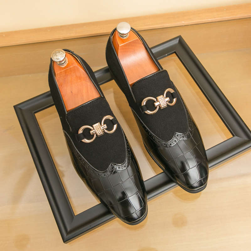 Mens Leather Shoes Color Black Sizeuk 8.5
