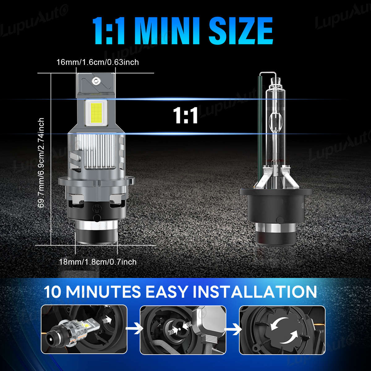 Car Lights Color D2S 6500K 2Pcs