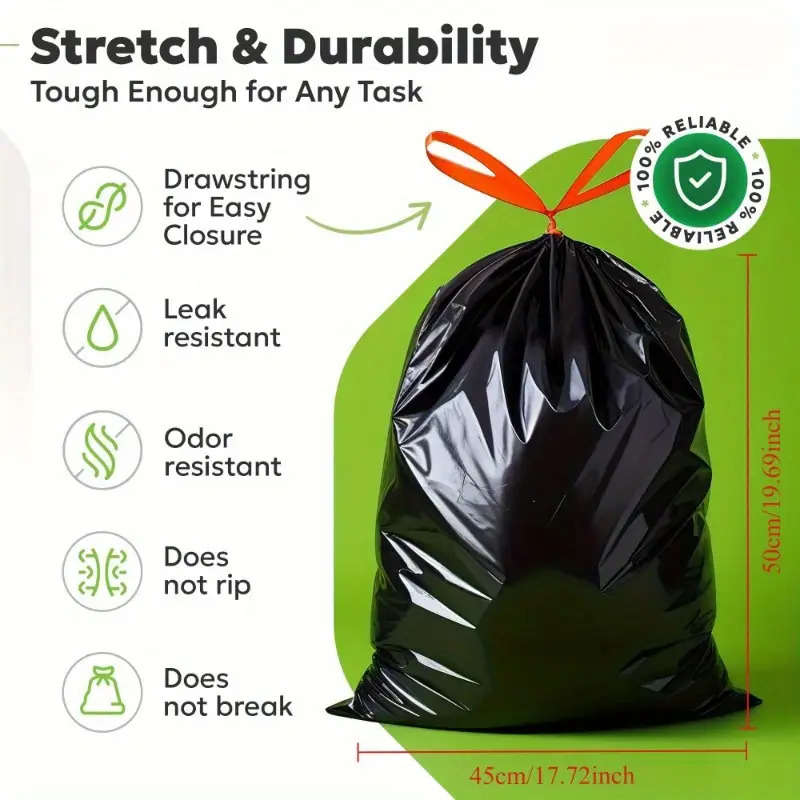 Trash Bagblack 5 Rolls