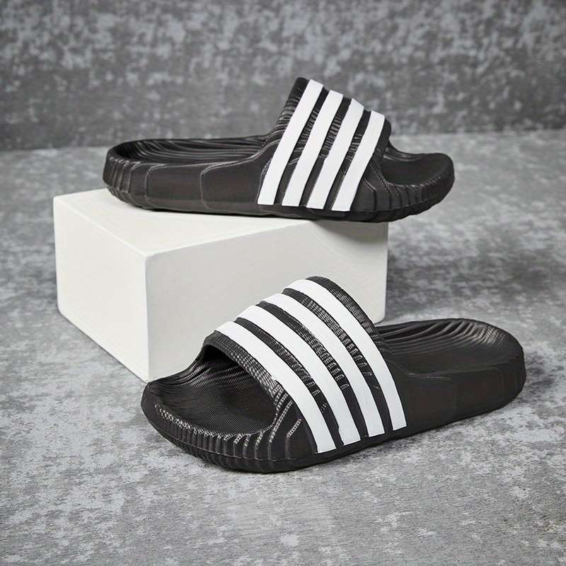 Men Slippers Summer Style Black Size Uk 7