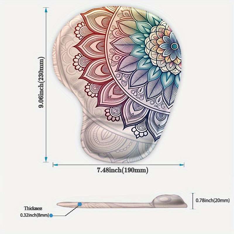 Mouse Pad Color 9.06*7.48Inch23*19Cm