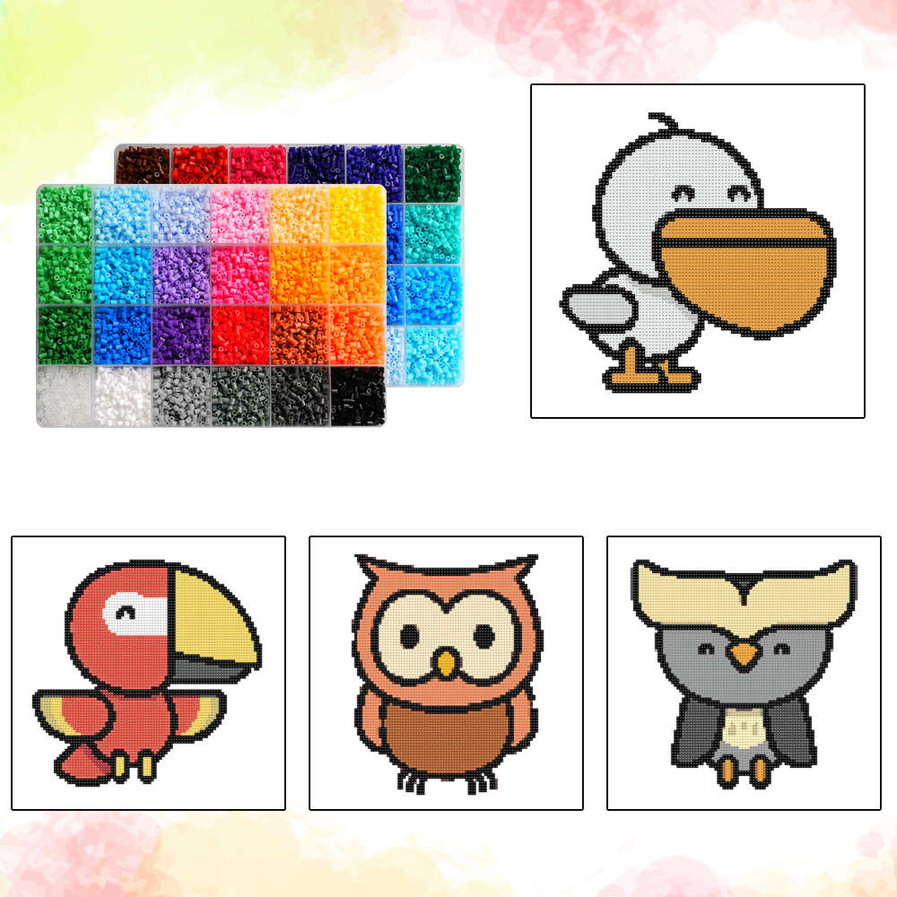 Perler Bead Set 48 Color Box